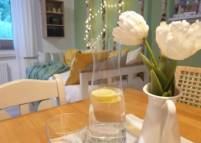 Fruehling In Der Waldrand Mit Grossem Garten